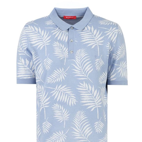 DAMAT Sky Blue Exclusive Polo T-Shirt - Picture 1 of 2